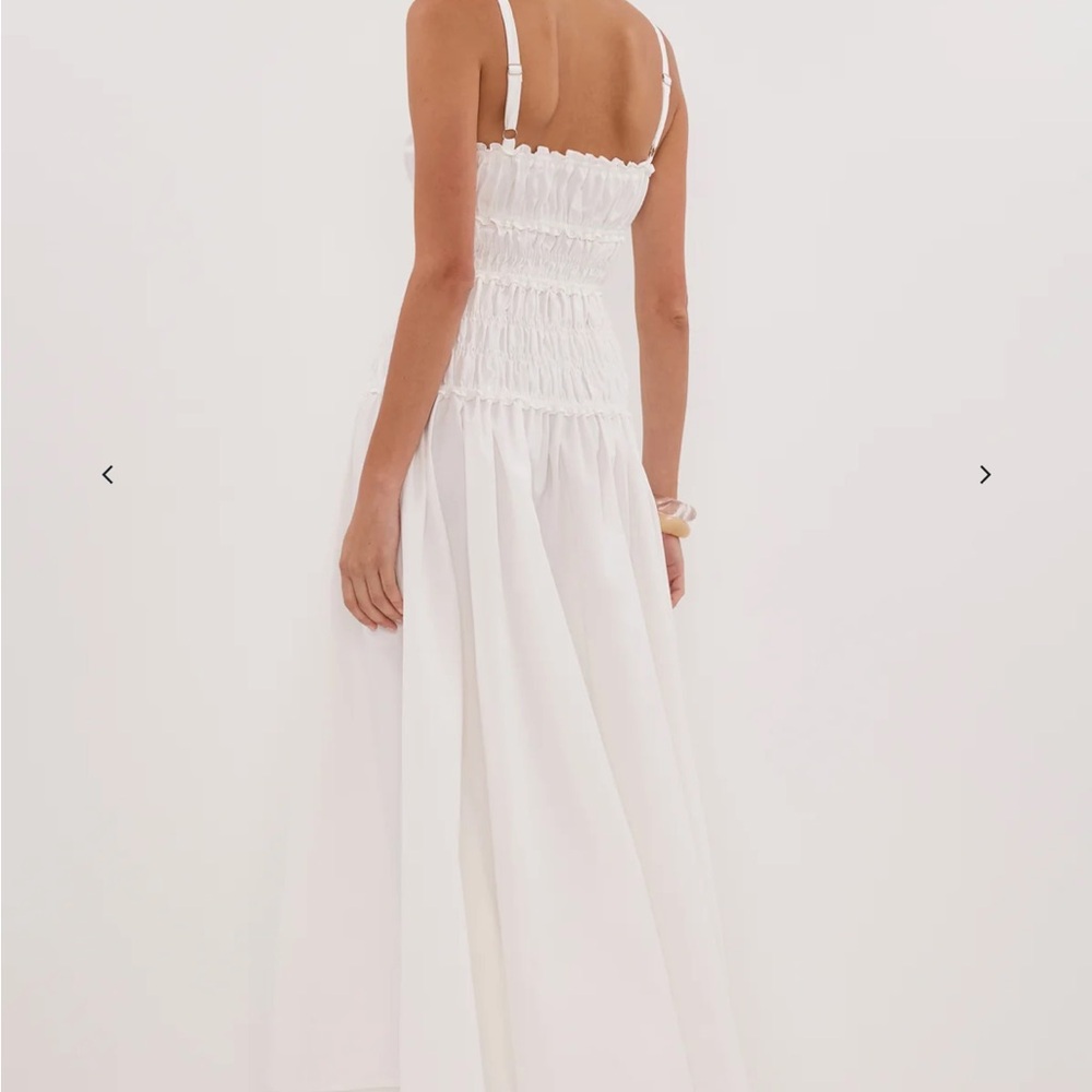 DISSH Toby White Cotton Midi Dress - Picture 2 of 6
